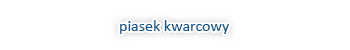 Piasek kwarcowy